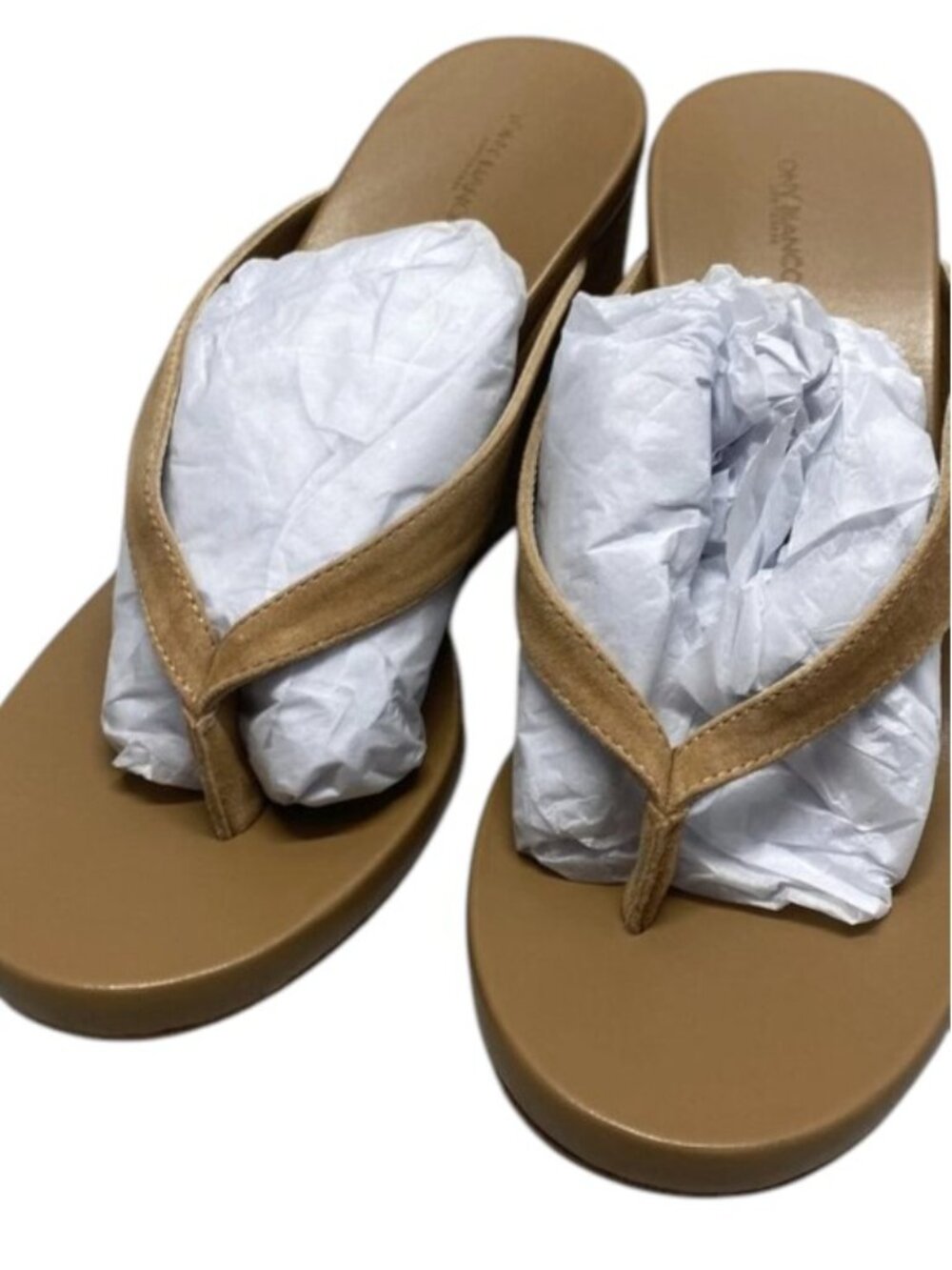 NEW TONY BLANCO Womens Size 9 Avanti Heeled Sandal Butterscotch Suede